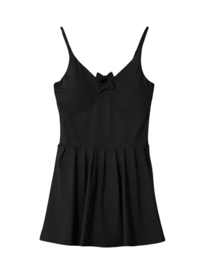 Simply Southern Women's Sport Dress With Bow In Black