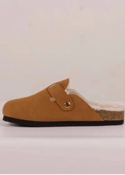 Simply Southern Women's Suede Slip-on Birk Style Shoe In Brown