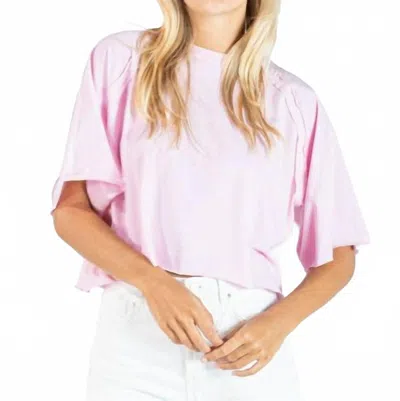 Simply Southern Women's Sunday Lounge Tee In Rose In Pink