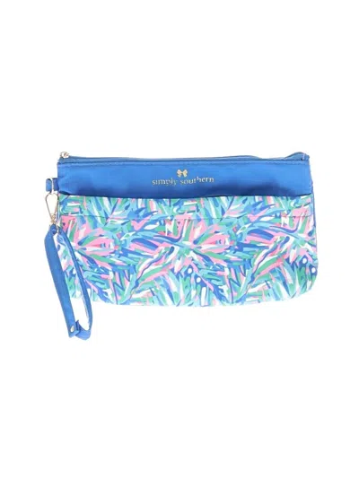 Pre-owned Simply Southern Wristlet In Blue