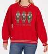 Simply Southern Y'all Are Nuts Holiday Sweatshirt In Red In Red