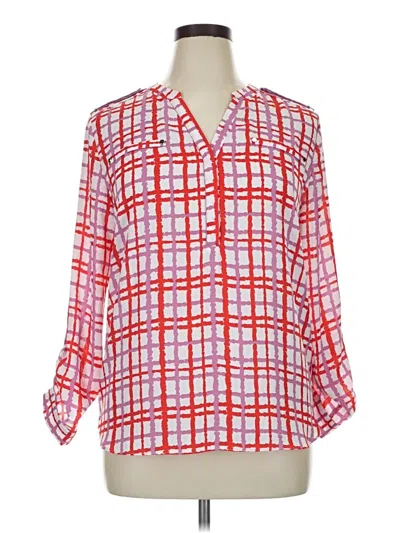 Pre-owned Simply Styled 3/4 Sleeve Blouse In Red