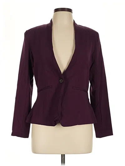 Pre-owned Simply Styled Blazer Jacket In Burgundy