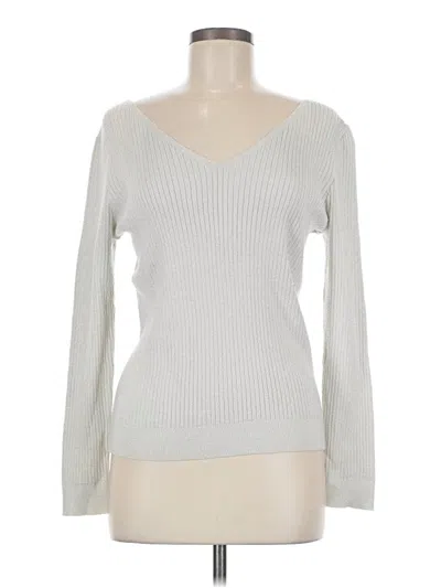 Pre-owned Simply Styled Pullover Sweater In Silver
