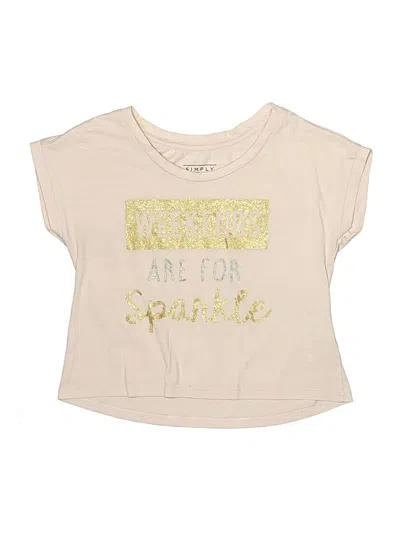 Pre-owned Simply Styled Short Sleeve T-shirt In Ivory