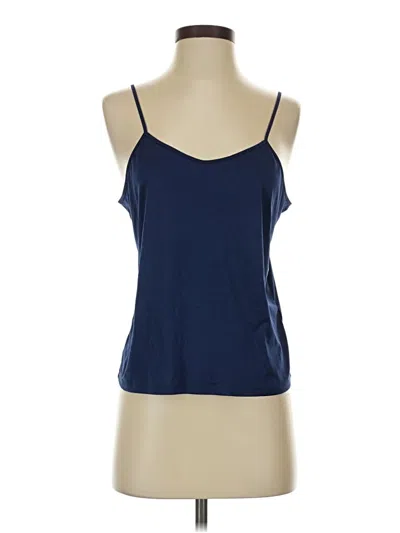 Pre-owned Simply Styled Tank Top Blue Halter Neckline Tops