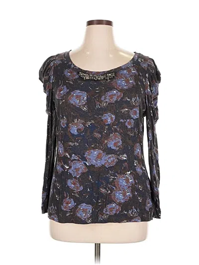 Pre-owned Simply Vera Vera Wang 3/4 Sleeve Blouse In Black