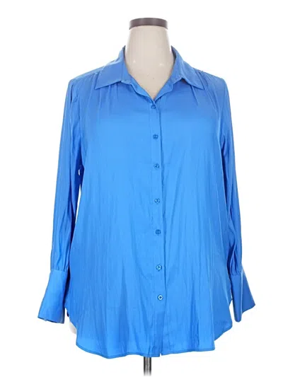 Simply Vera Vera Wang 3/4 Sleeve Blouse In Blue