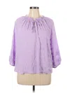 Simply Vera Vera Wang 3/4 Sleeve Blouse In Purple