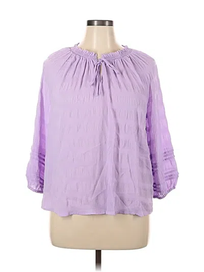 Simply Vera Vera Wang 3/4 Sleeve Blouse In Purple