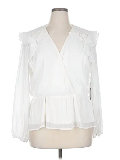 Simply Vera Vera Wang 3/4 Sleeve Blouse In White