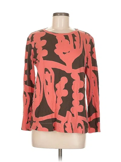 Pre-owned Simply Vera Vera Wang 3/4 Sleeve T-shirt In Brown