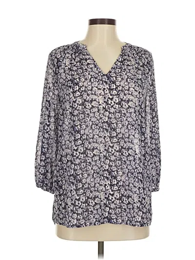 Pre-owned Simply Vera Vera Wang 3/4 Sleeve T-shirt In Blue