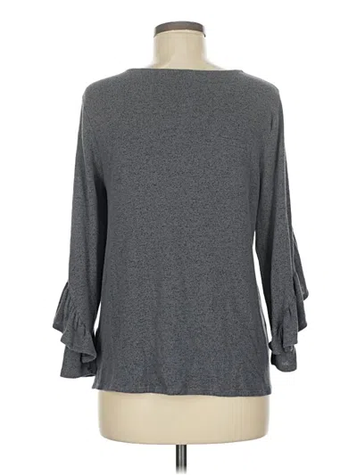 Pre-owned Simply Vera Vera Wang 3/4 Sleeve T-shirt In Gray