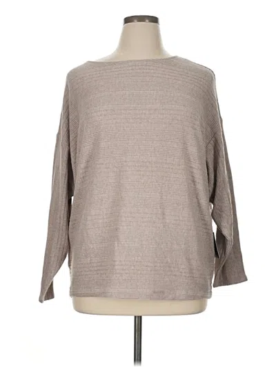 Simply Vera Vera Wang 3/4 Sleeve T-shirt In Tan