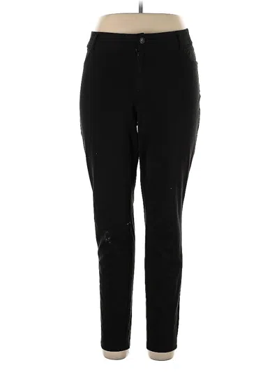 Pre-owned Simply Vera Vera Wang Active Pants In Black