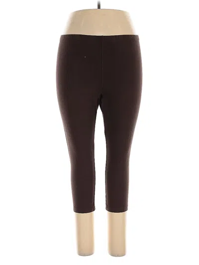 Pre-owned Simply Vera Vera Wang Active Pants In Brown