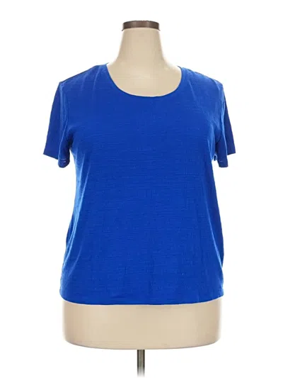 Pre-owned Simply Vera Vera Wang Active T-shirt In Blue