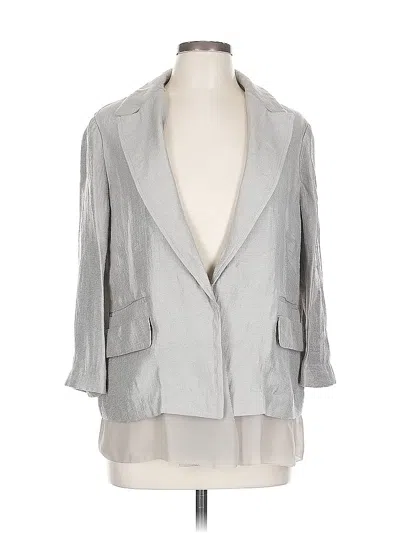Pre-owned Simply Vera Vera Wang Blazer Jacket In Gold