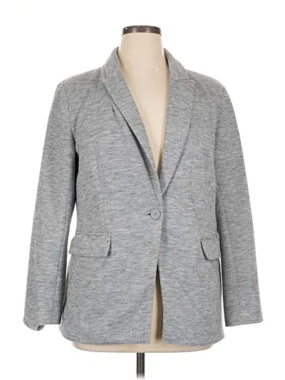 Pre-owned Simply Vera Vera Wang Blazer Jacket In Gray