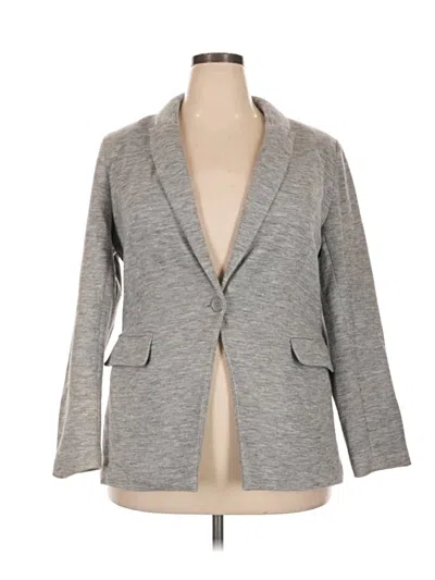 Pre-owned Simply Vera Vera Wang Blazer Jacket In Gray