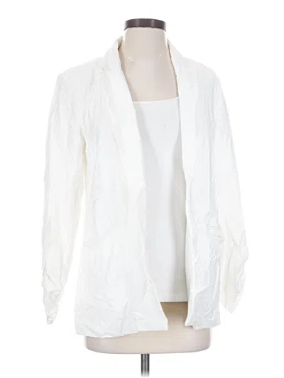 Pre-owned Simply Vera Vera Wang Blazer Jacket In White