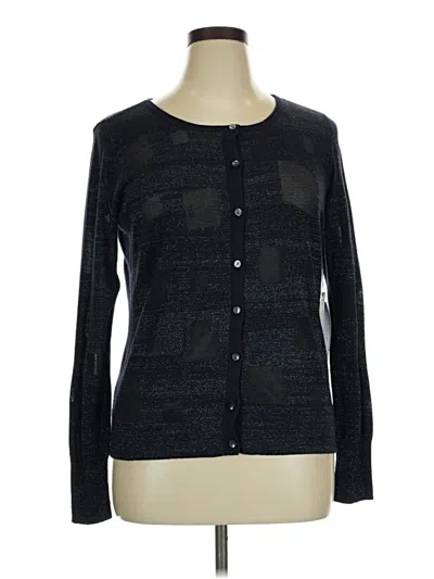 Pre-owned Simply Vera Vera Wang Cardigan Sweater In Black