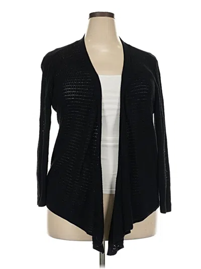 Pre-owned Simply Vera Vera Wang Cardigan Sweater In Black