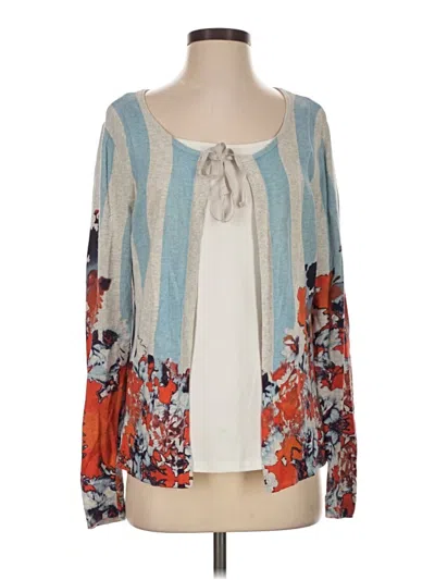 Pre-owned Simply Vera Vera Wang Cardigan Sweater In Blue