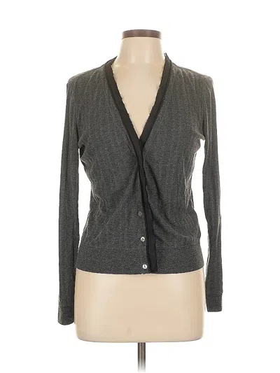 Pre-owned Simply Vera Vera Wang Cardigan Sweater In Gray