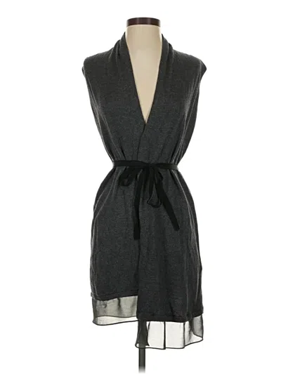 Pre-owned Simply Vera Vera Wang Cardigan Sweater In Gray