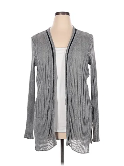 Pre-owned Simply Vera Vera Wang Cardigan Sweater In Gray