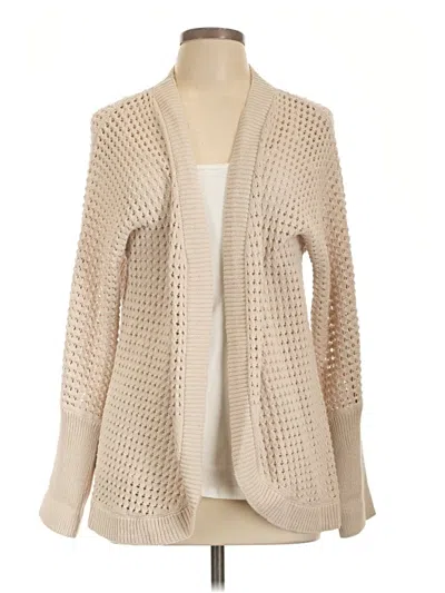 Pre-owned Simply Vera Vera Wang Cardigan Sweater In Tan