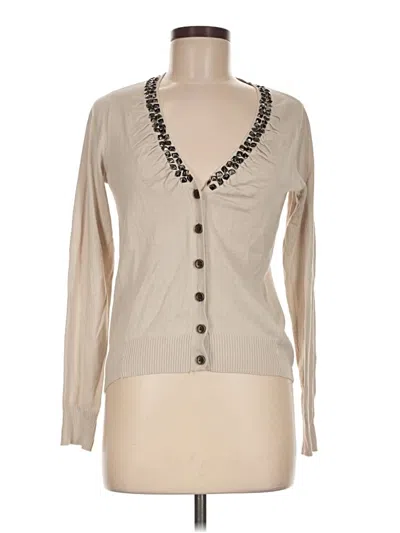 Pre-owned Simply Vera Vera Wang Cardigan Sweater In Tan
