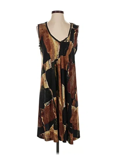 Pre-owned Simply Vera Vera Wang Casual Dress In Brown