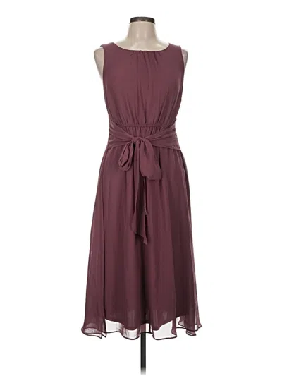 Pre-owned Simply Vera Vera Wang Casual Dress In Burgundy
