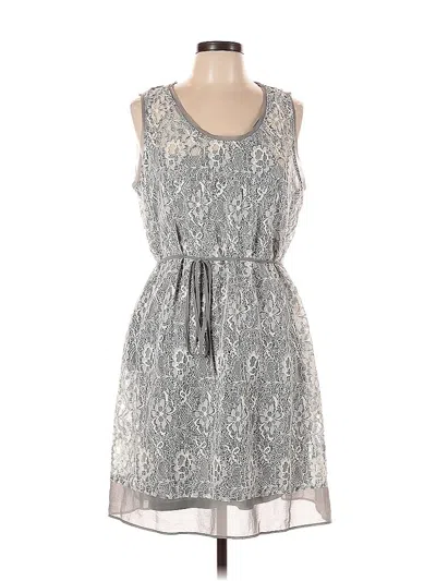 Pre-owned Simply Vera Vera Wang Casual Dress In Gray