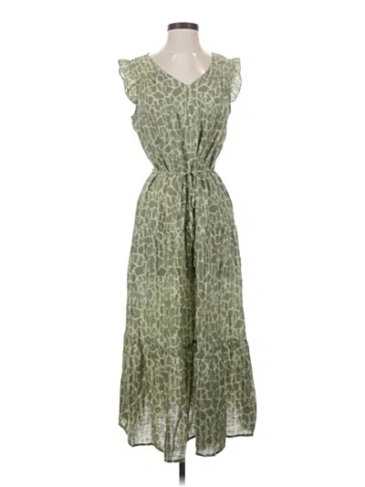 Pre-owned Simply Vera Vera Wang Casual Dress In Green