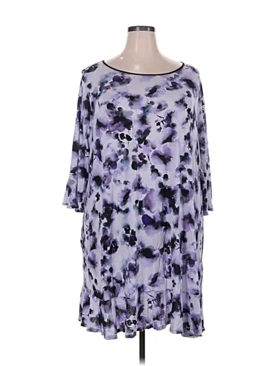 Pre-owned Simply Vera Vera Wang Casual Dress In Purple