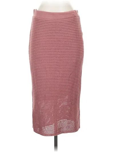 Pre-owned Simply Vera Vera Wang Casual Skirt In Burgundy