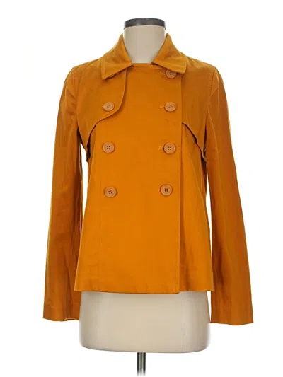 Pre-owned Simply Vera Vera Wang Coat In Orange