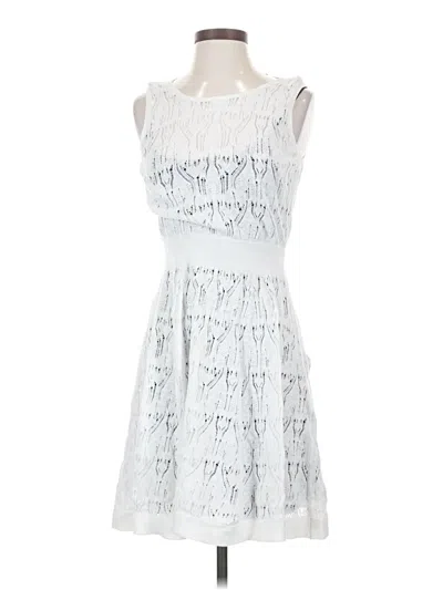 Pre-owned Simply Vera Vera Wang Cocktail Dress In White