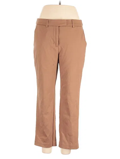 Pre-owned Simply Vera Vera Wang Khaki Pant In Brown