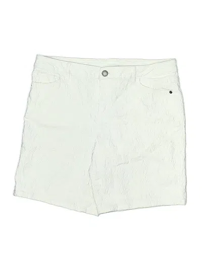 Pre-owned Simply Vera Vera Wang Khaki Shorts In White