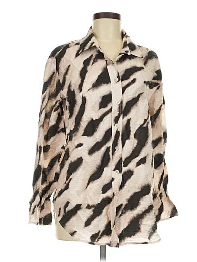 Pre-owned Simply Vera Vera Wang Long Sleeve Blouse In Ivory