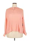 Simply Vera Vera Wang Long Sleeve Blouse In Orange
