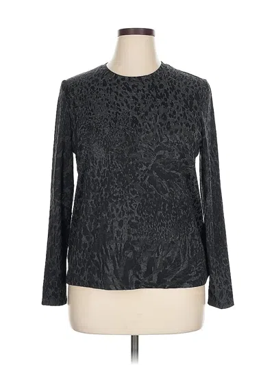 Pre-owned Simply Vera Vera Wang Long Sleeve T-shirt In Gray