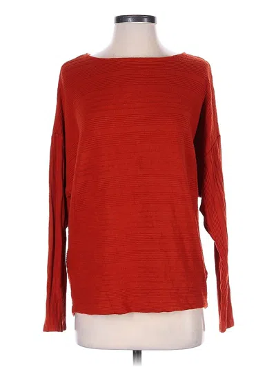 Pre-owned Simply Vera Vera Wang Long Sleeve T-shirt In Red