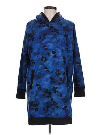 Pre-owned Simply Vera Vera Wang Poncho In Blue