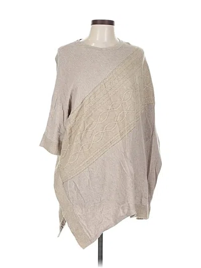 Pre-owned Simply Vera Vera Wang Poncho In Brown
